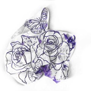 Used Stencil I - Roses and Butterflies