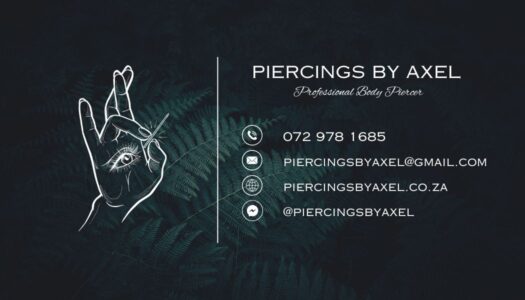 Piercings by Axel Business Card
