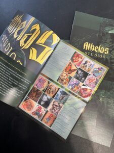 Intro page and artists' bios